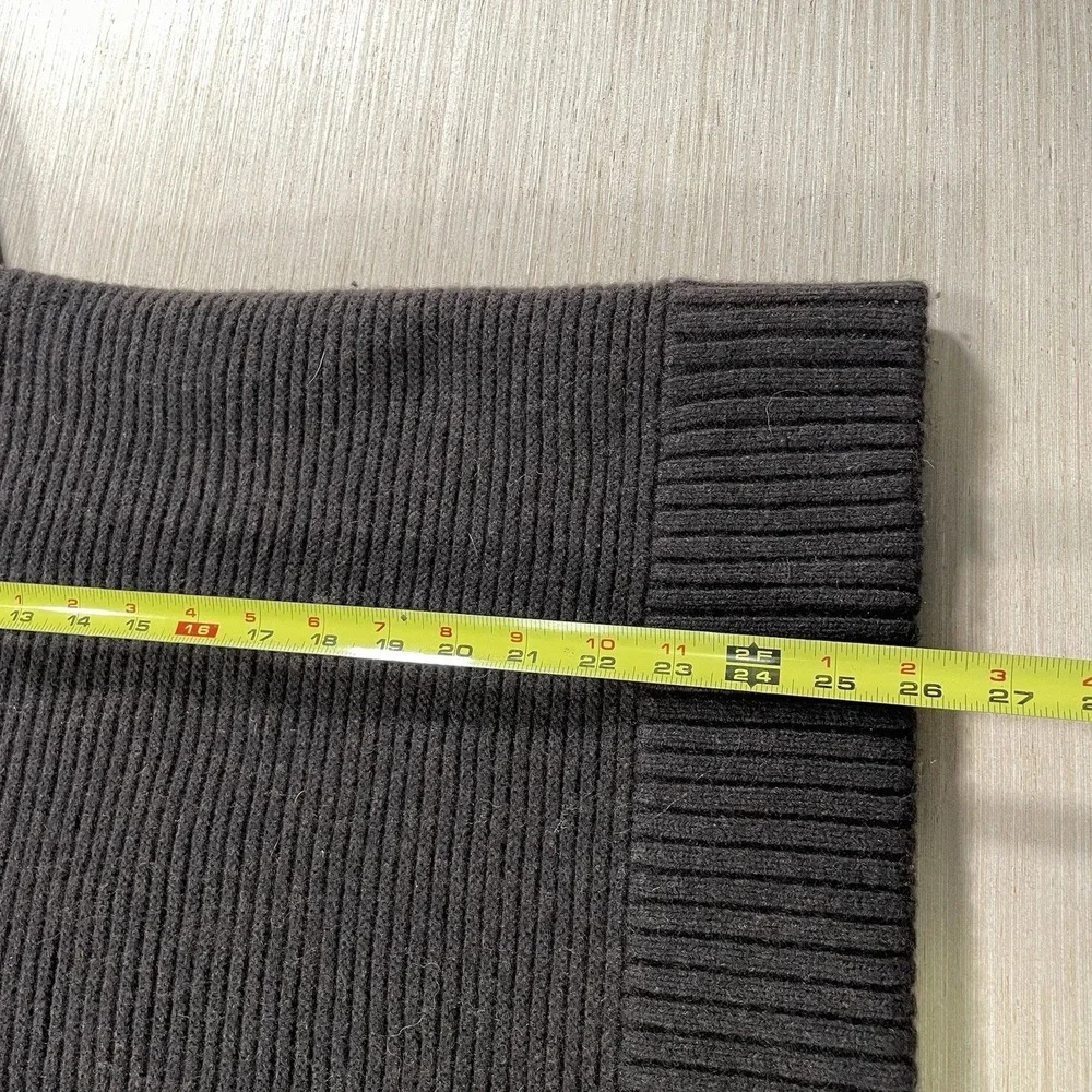 Banana Republic‎ Italian Yarn Sweater M Button Mock Neck Heavy Wool Pullover